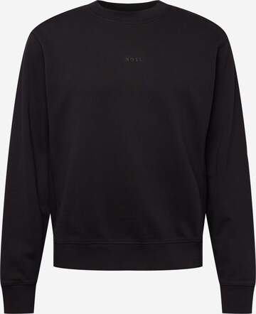 BOSS Sweatshirt 'Wefade' in Black: front