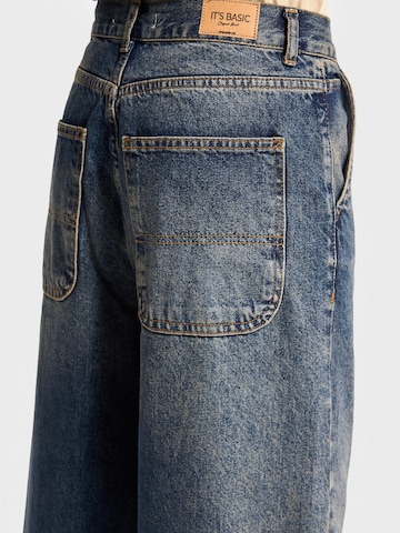 IT'S BASIC Loose fit Jeans 'NORA Skater Mid Rise Jeans' in Blue