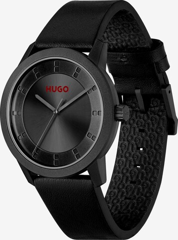 HUGO Red Analoog horloge in Zwart