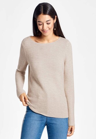 Peter Hahn Pullover cotton in Beige: predná strana