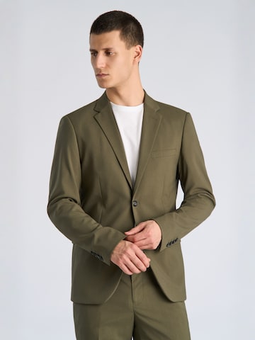 Lindbergh Slimfit Puku värissä vihreä