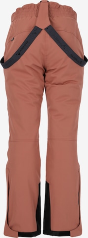 Whistler Regular Workout Pants 'YARRA' in Brown