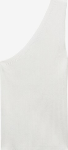 Tops en tricot 'ASIM' MANGO en blanc : devant