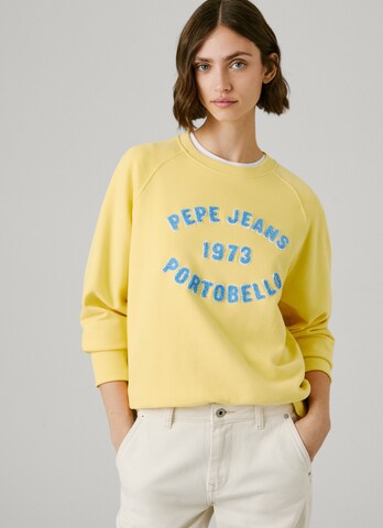 Pepe Jeans Sweatshirt in Yellow: front