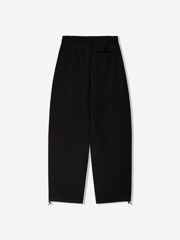 Bershka Loose fit Trousers in Black