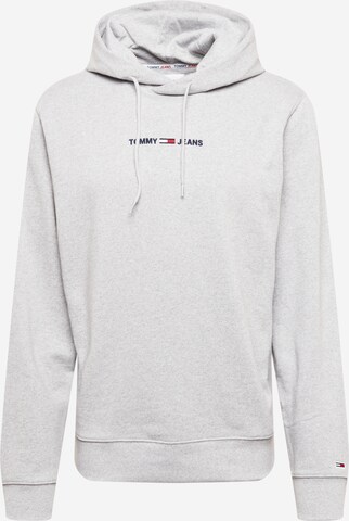 Tommy Jeans - Sweatshirt 'Essential' em cinzento: frente