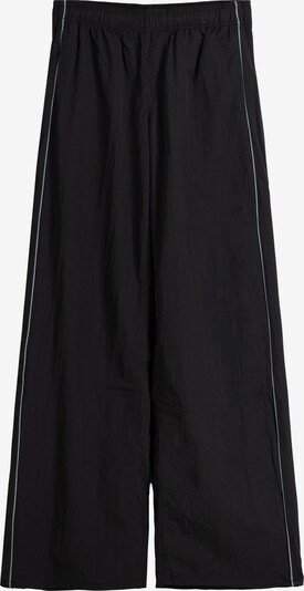 Bershka Spodnie w kolorze jasnoszary / czarnym, Podgląd produktu