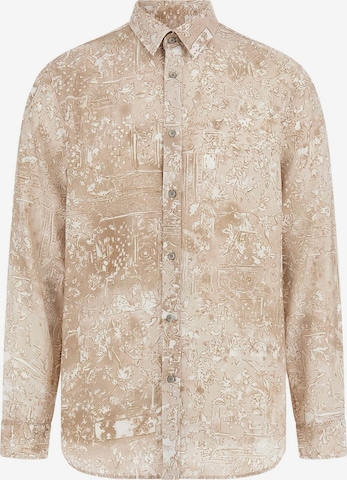 GUESS Button Up Shirt in Beige: front
