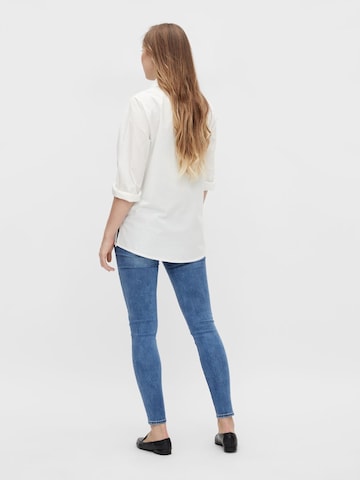 MAMALICIOUS Skinny Jeans 'NEW YORK' in Blau