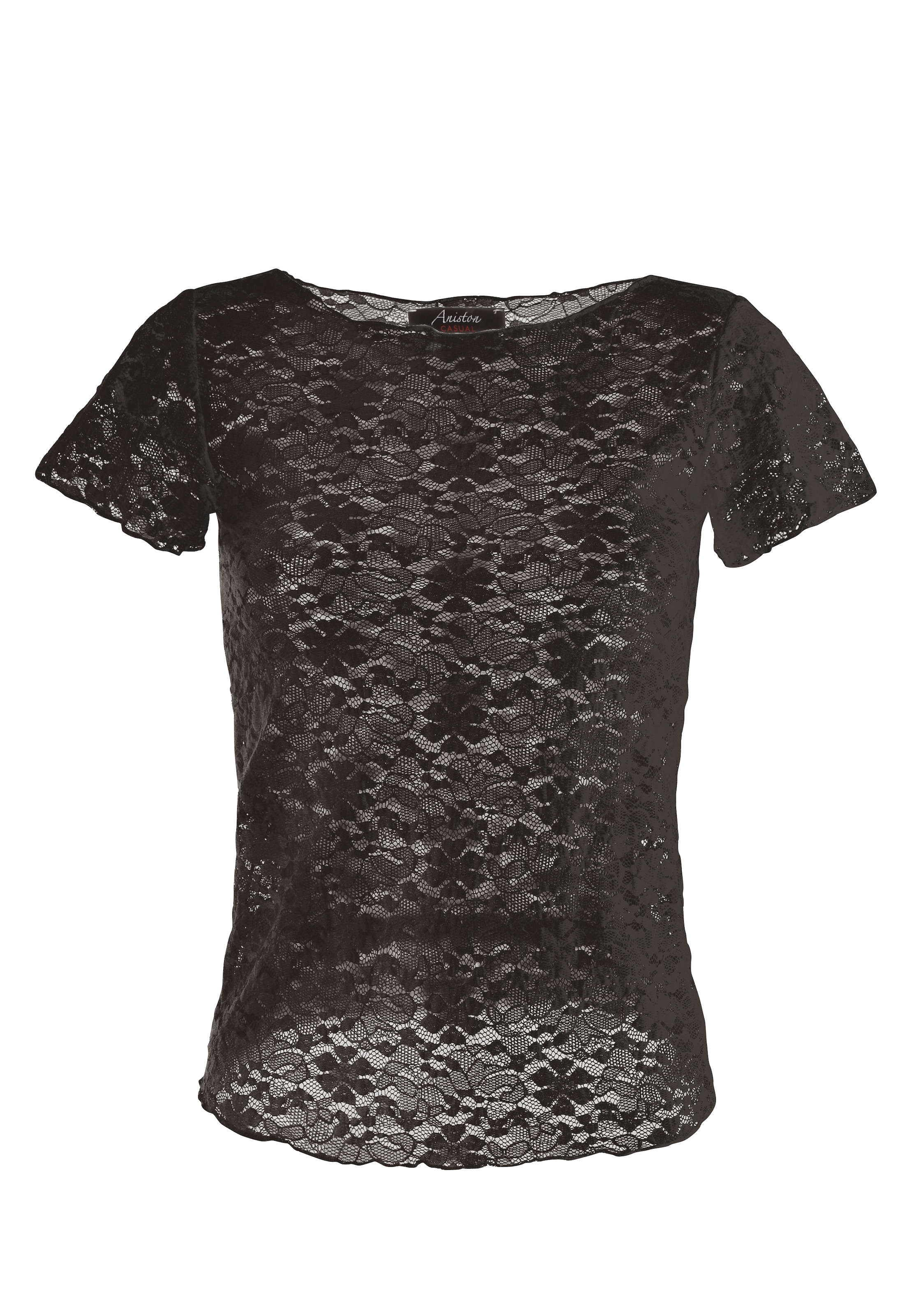 Aniston CASUAL Shirt in Black: front