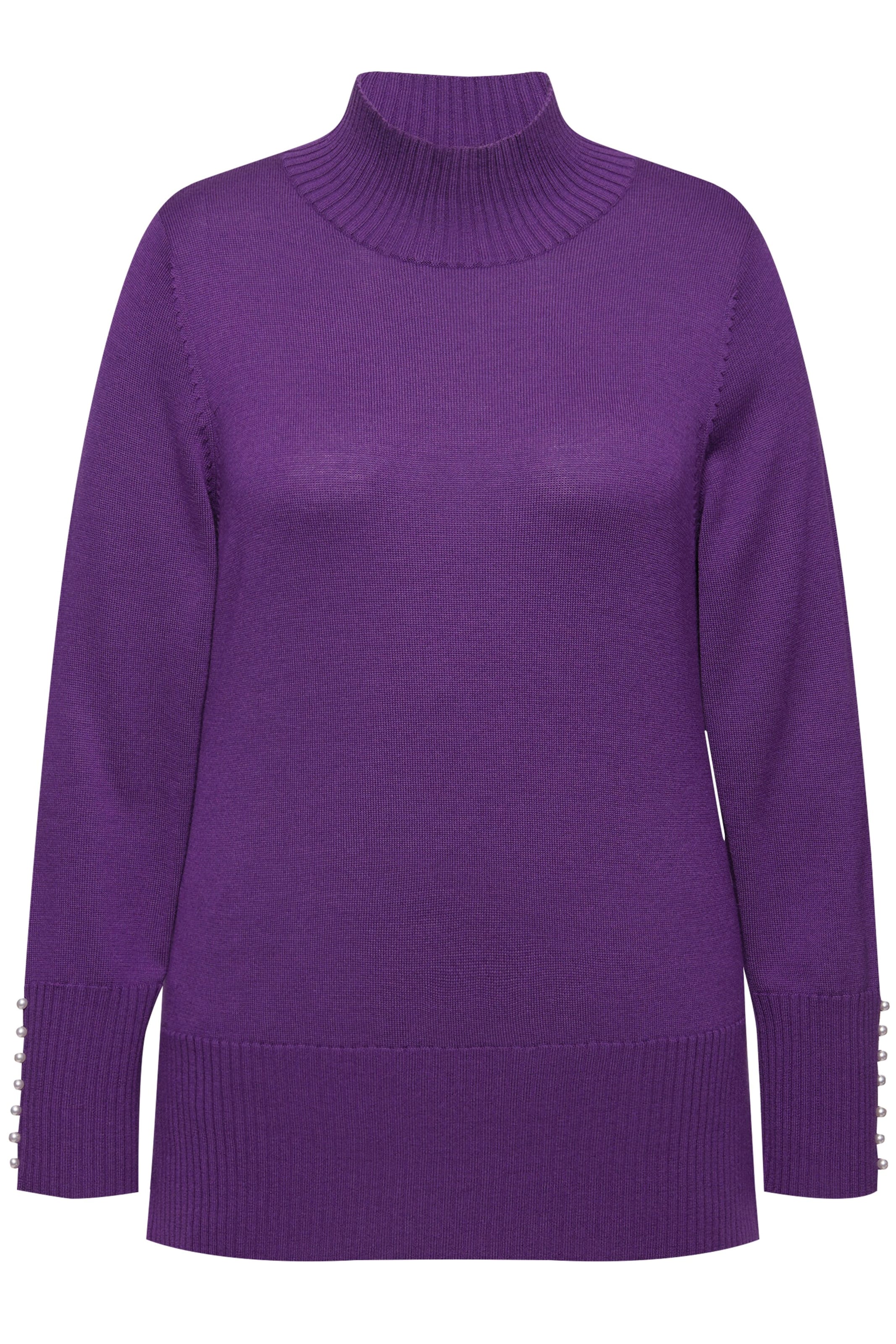 Ulla Popken Trui in Lila: voorkant