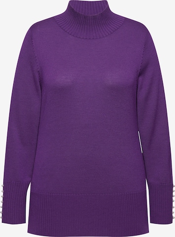 Pull-over Ulla Popken en violet : devant