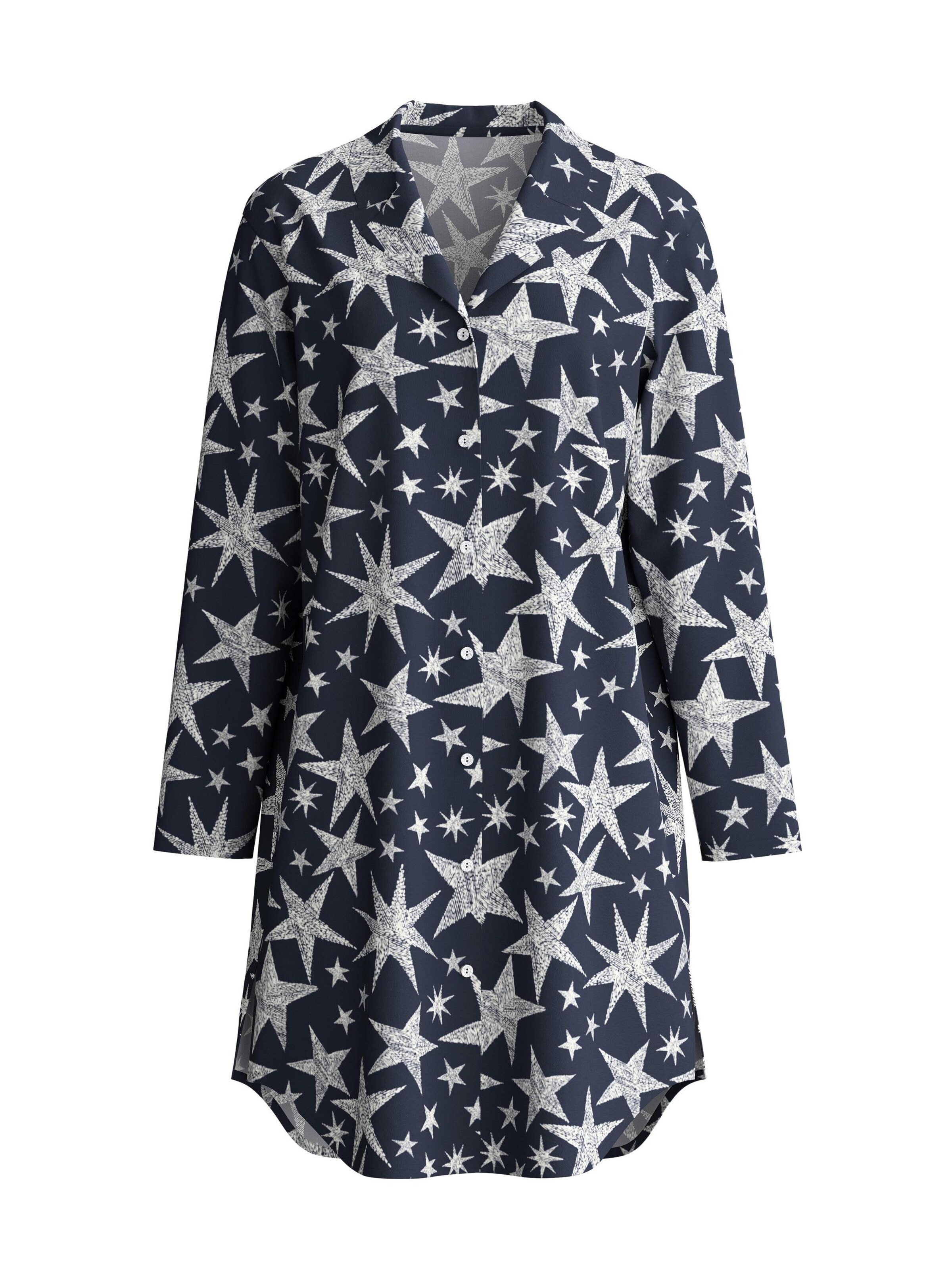 Camicia da notte 'Winter Dreams' di CALIDA in nero: frontale