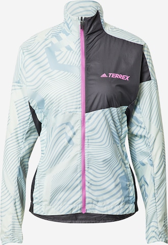 ADIDAS TERREX Outdoorjas in Groen: voorkant