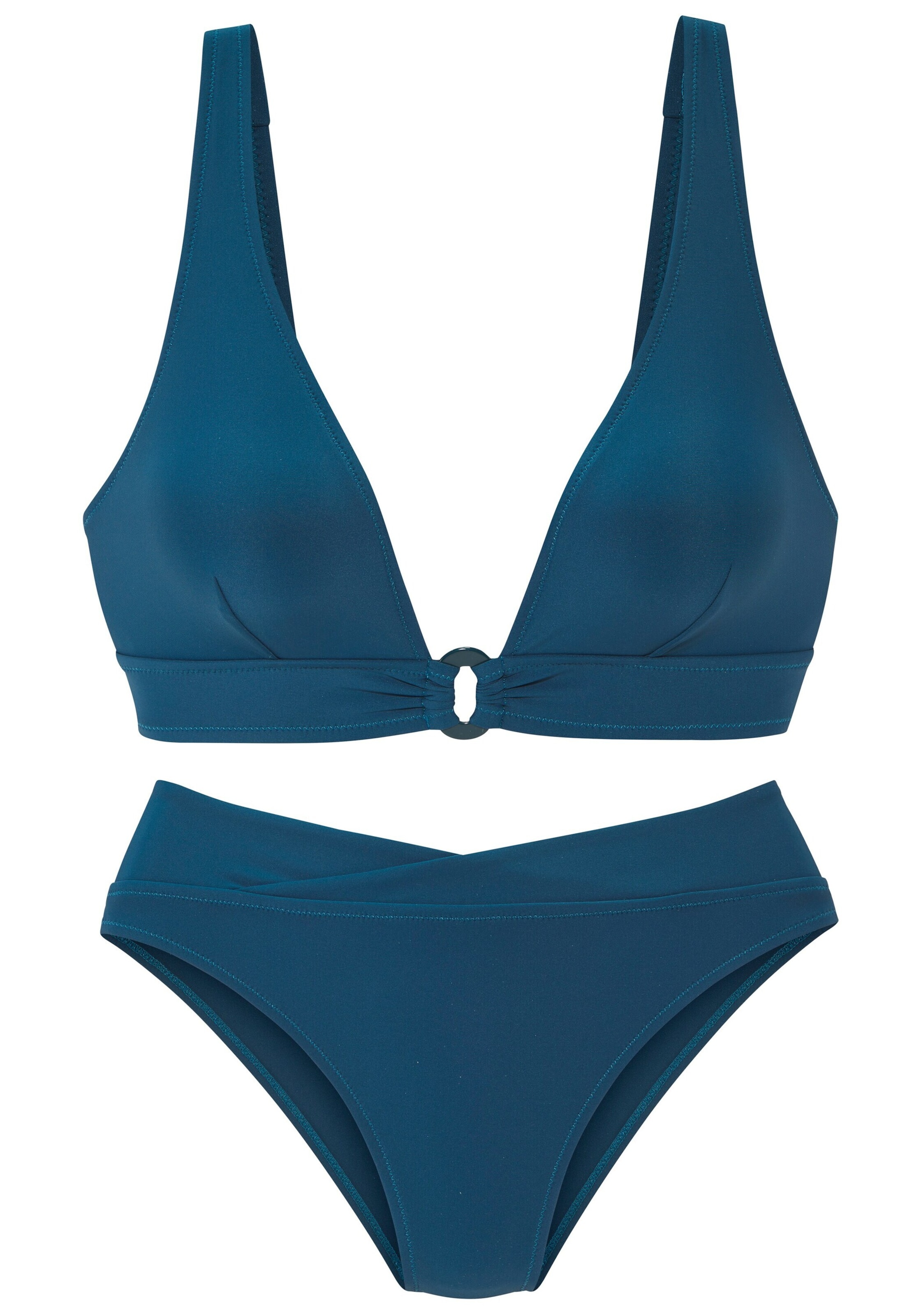 LASCANA Triangle Bikini in Green: front