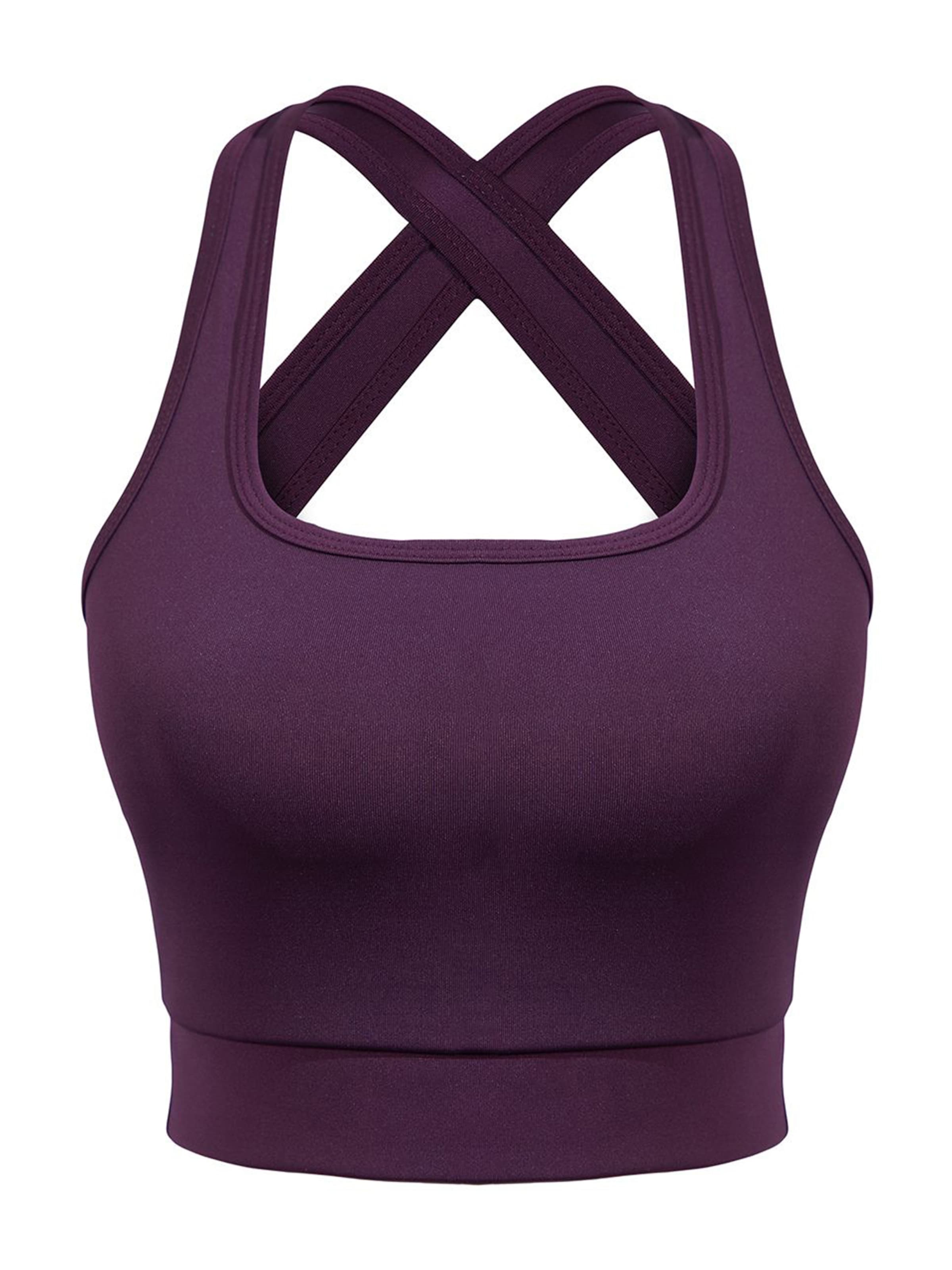 Trendyol Bralette Sports Bra in Purple: front