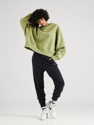 Nike Sportswear Tréning póló 'Phoenix Fleece' - zöld