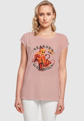 T-shirt 'The Nightmare Before Christmas - Seasons Screamings' ABSOLUTE CULT en rose : devant