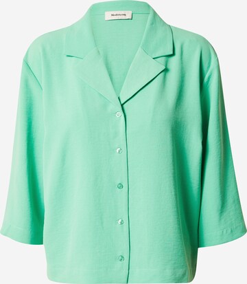 Camicia da donna 'Aaliyah' di modström in verde: frontale