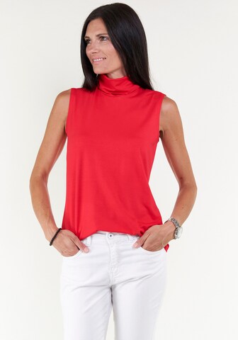 Seidel Moden Top in Rot: Vorderseite