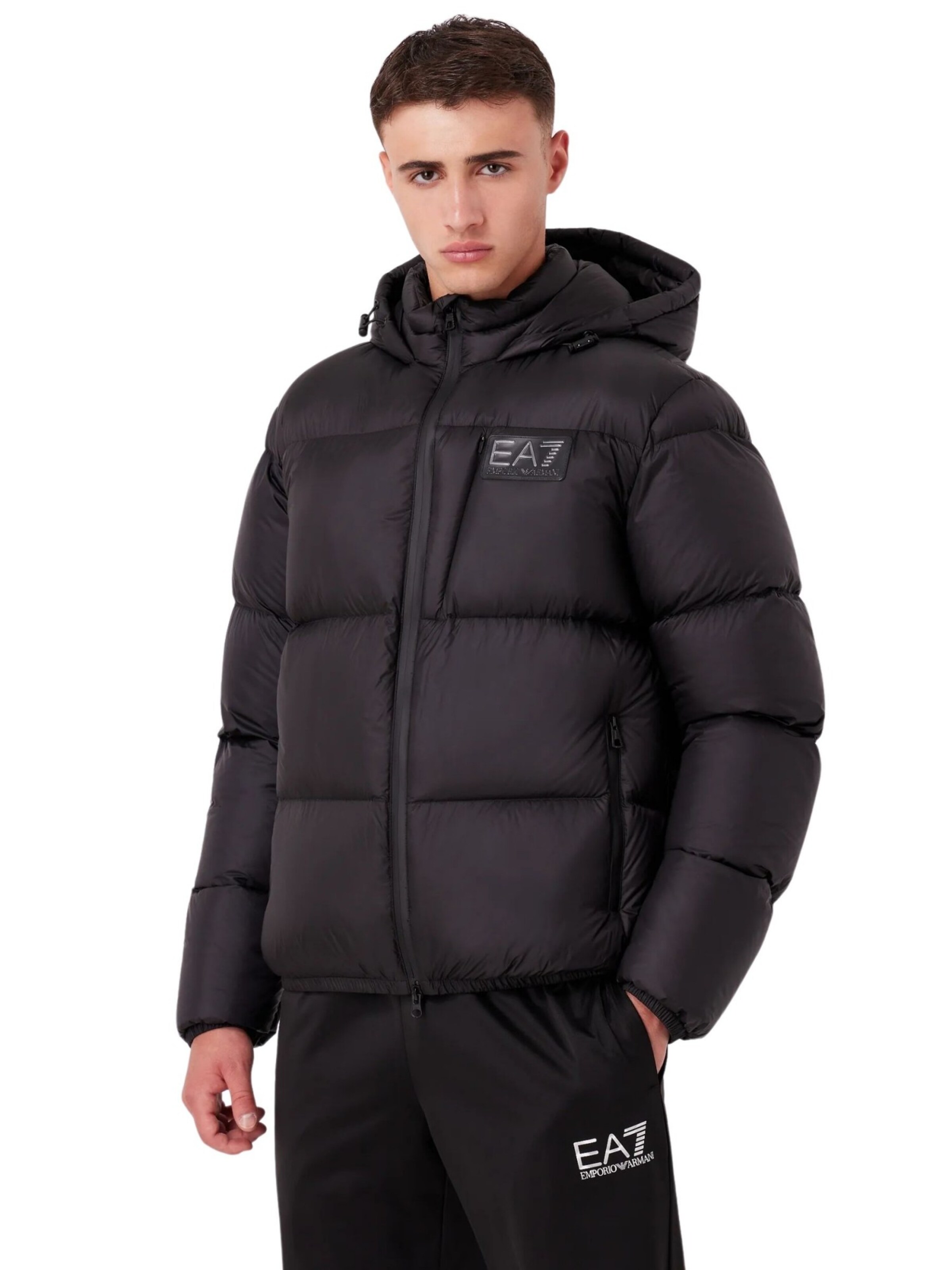 EA7 Emporio Armani Overgangsjakke i sort: forside
