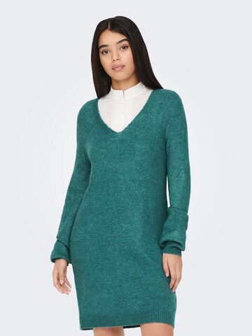 JDY Knit dress in Green: front