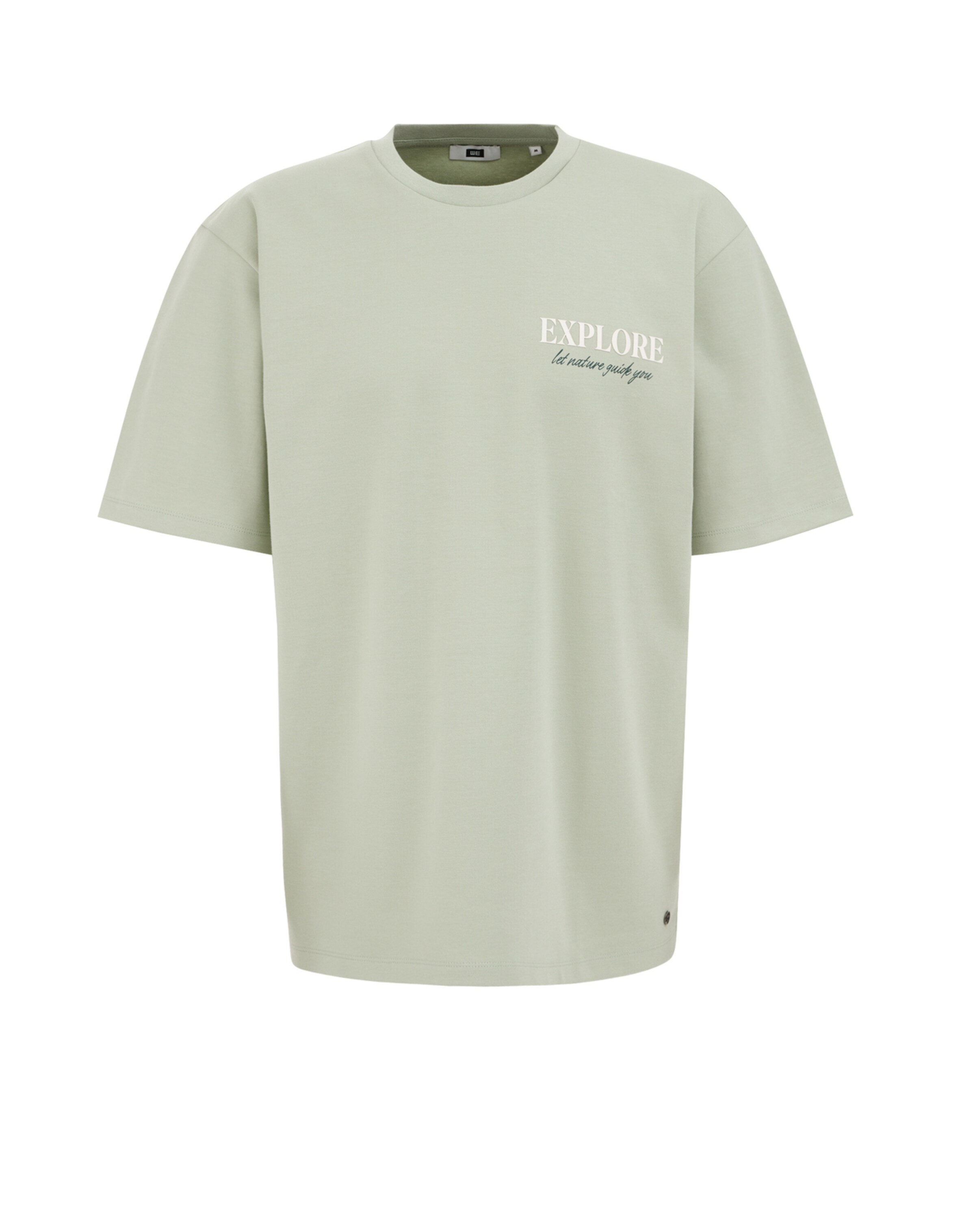 Tricou de la WE Fashion pe verde: față