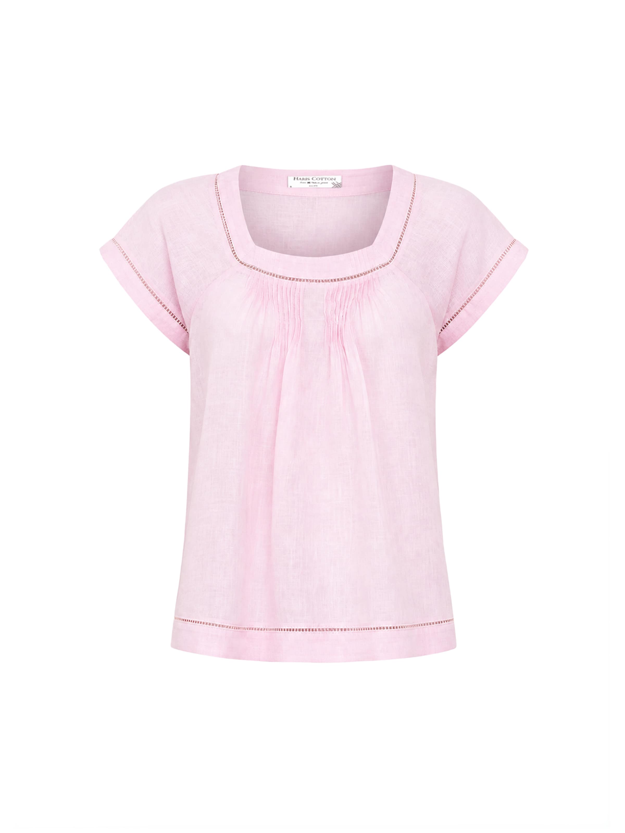 Camicia da donna di Haris Cotton in rosa: frontale