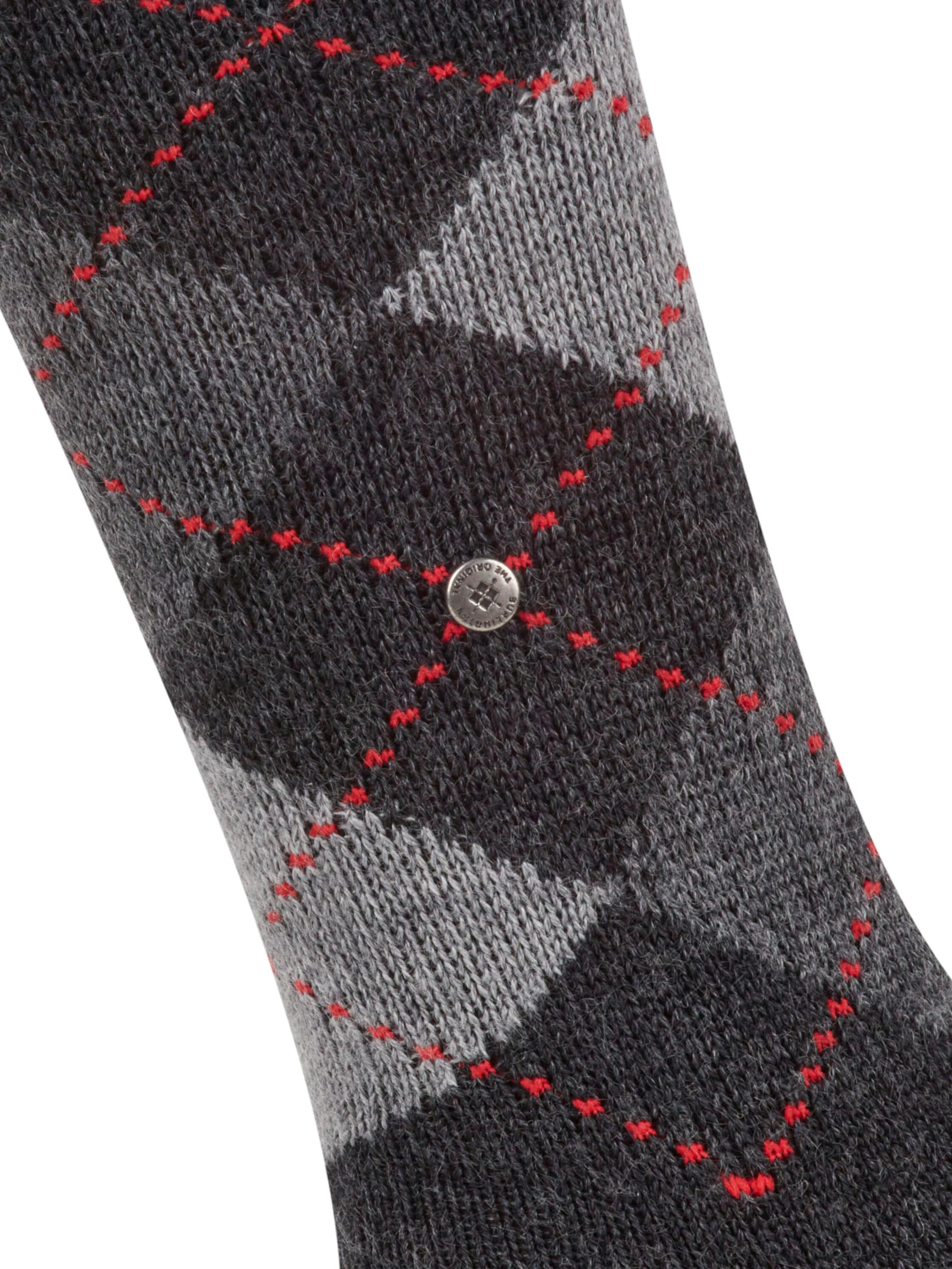 BURLINGTON Overknee Strümpfe 'Whitby'‌‌‌‌ in Grau