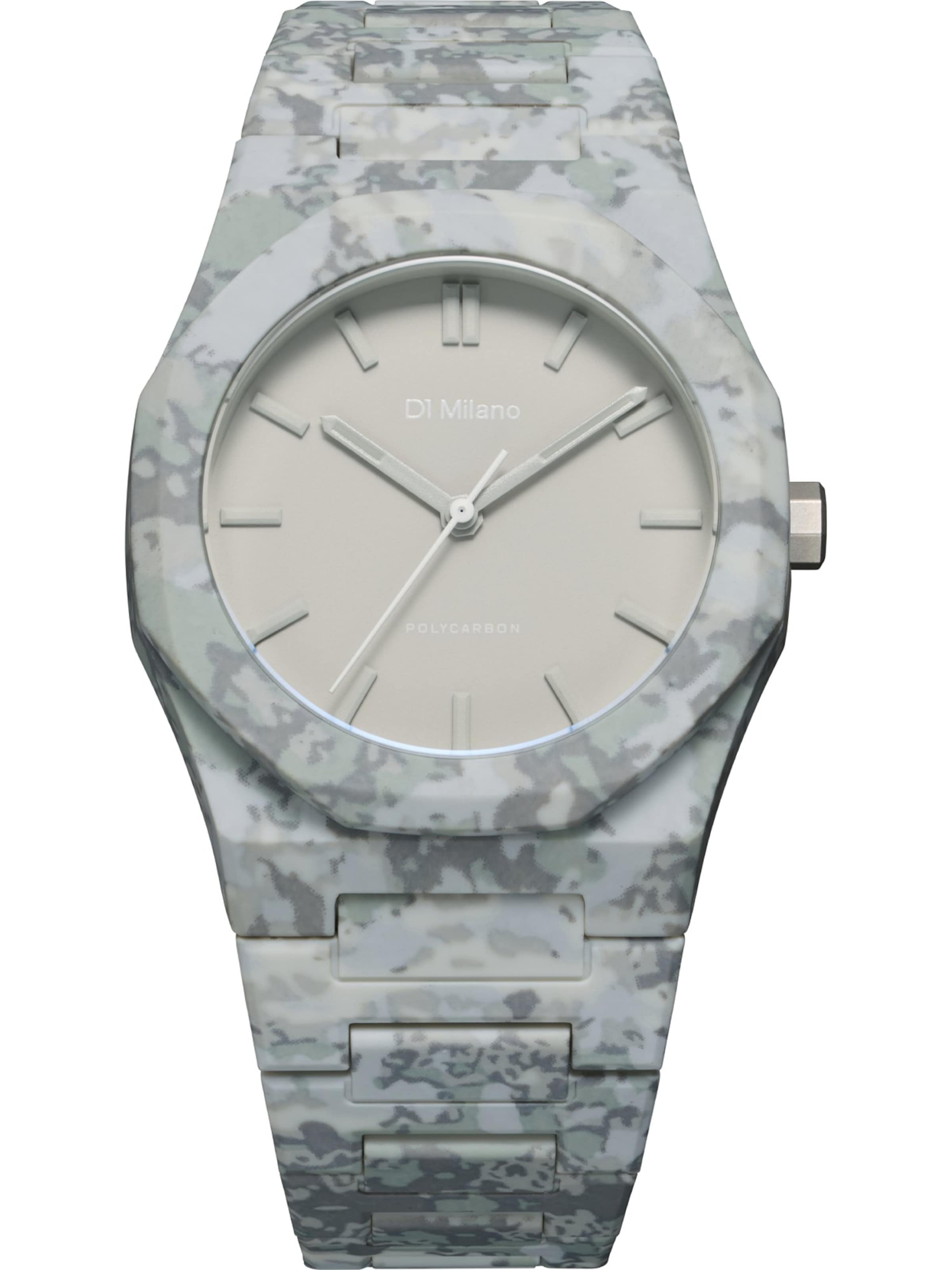 D1 Milano Analoguhr 'PCBJ39' in Grün: Vorderseite