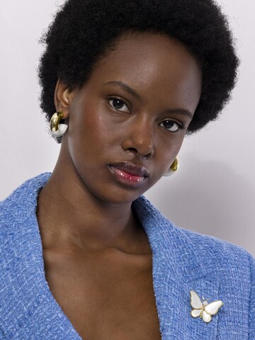 Luxenter Broche 'Mariposa' i hvid