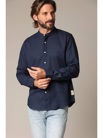Chemise 'Smithy' Deeluxe en bleu : devant