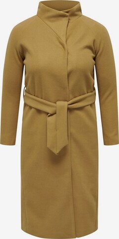 ONLY Carmakoma Between-Seasons Coat in Brown: front