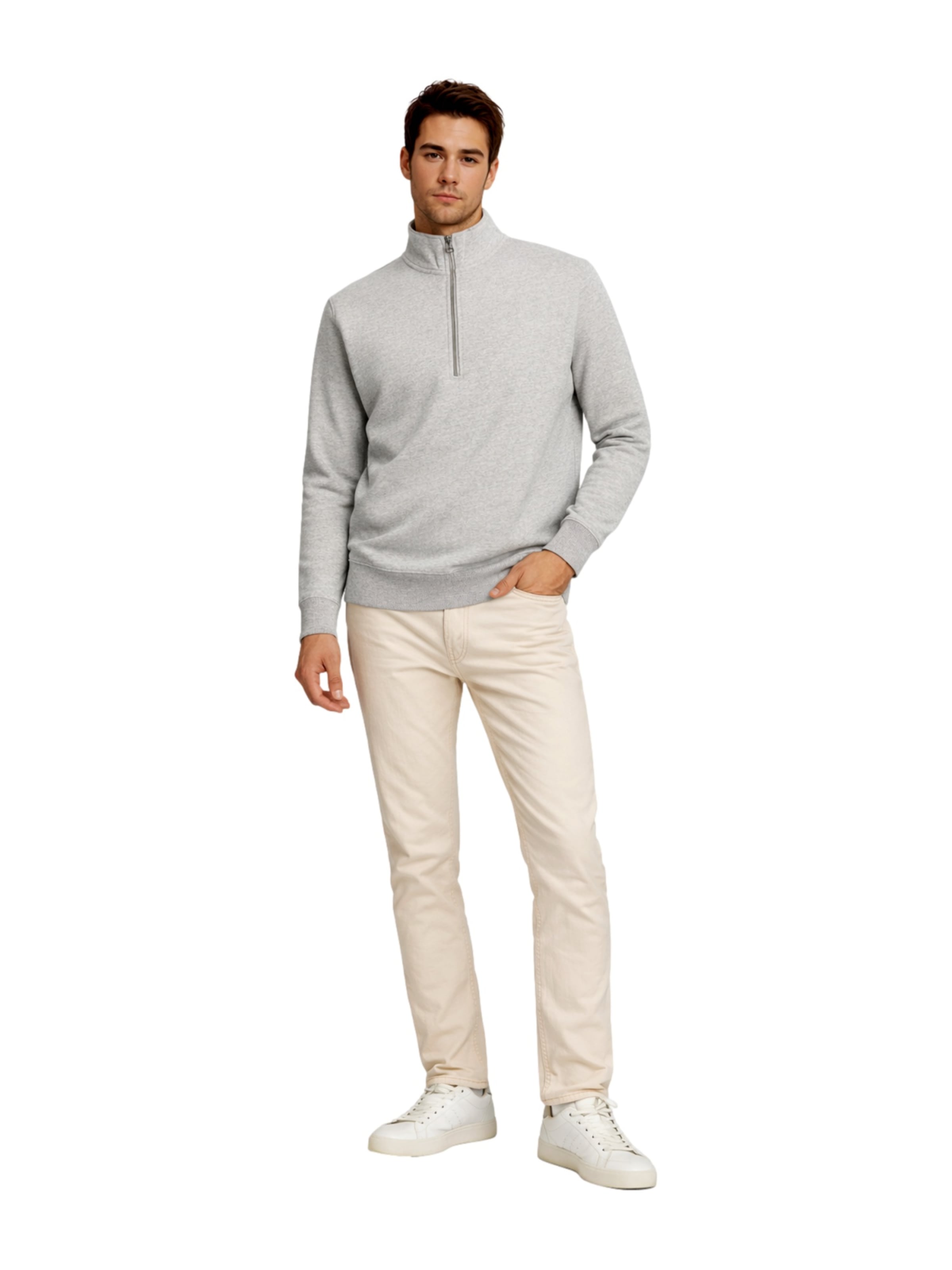 Sweat-shirt 'Blucaleb' JACK & JONES en gris