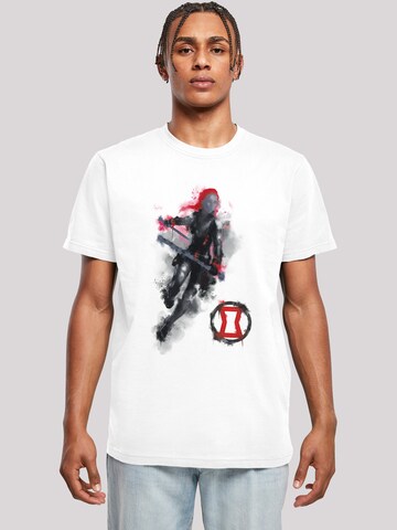 F4NT4STIC Shirt 'Marvel Avengers Endgame Painted Black Widow' in Mixed colors: front