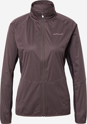 ENDURANCE Sportjacke 'Elving' in Braun: front