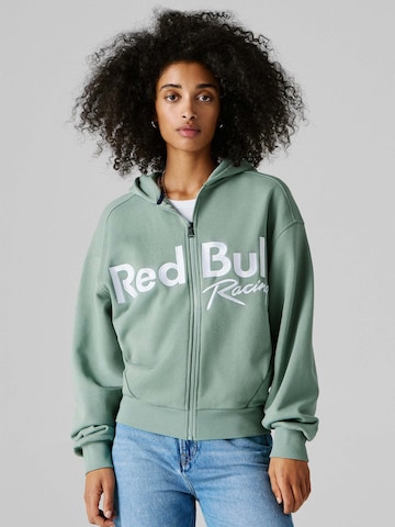 Red Bull Racing x Pepe Jeans Sweatjacke in Grün: Vorderseite