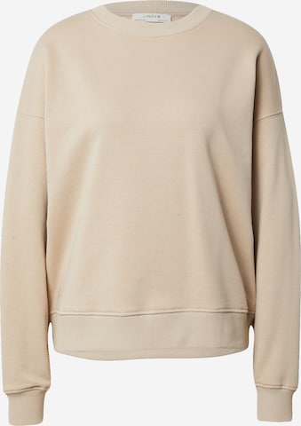 Lindex Sweatshirt in Beige: front