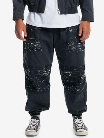 QUIKSILVER Tapered Workout Pants in Black: front