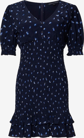 Robe FRENCH CONNECTION en bleu : devant