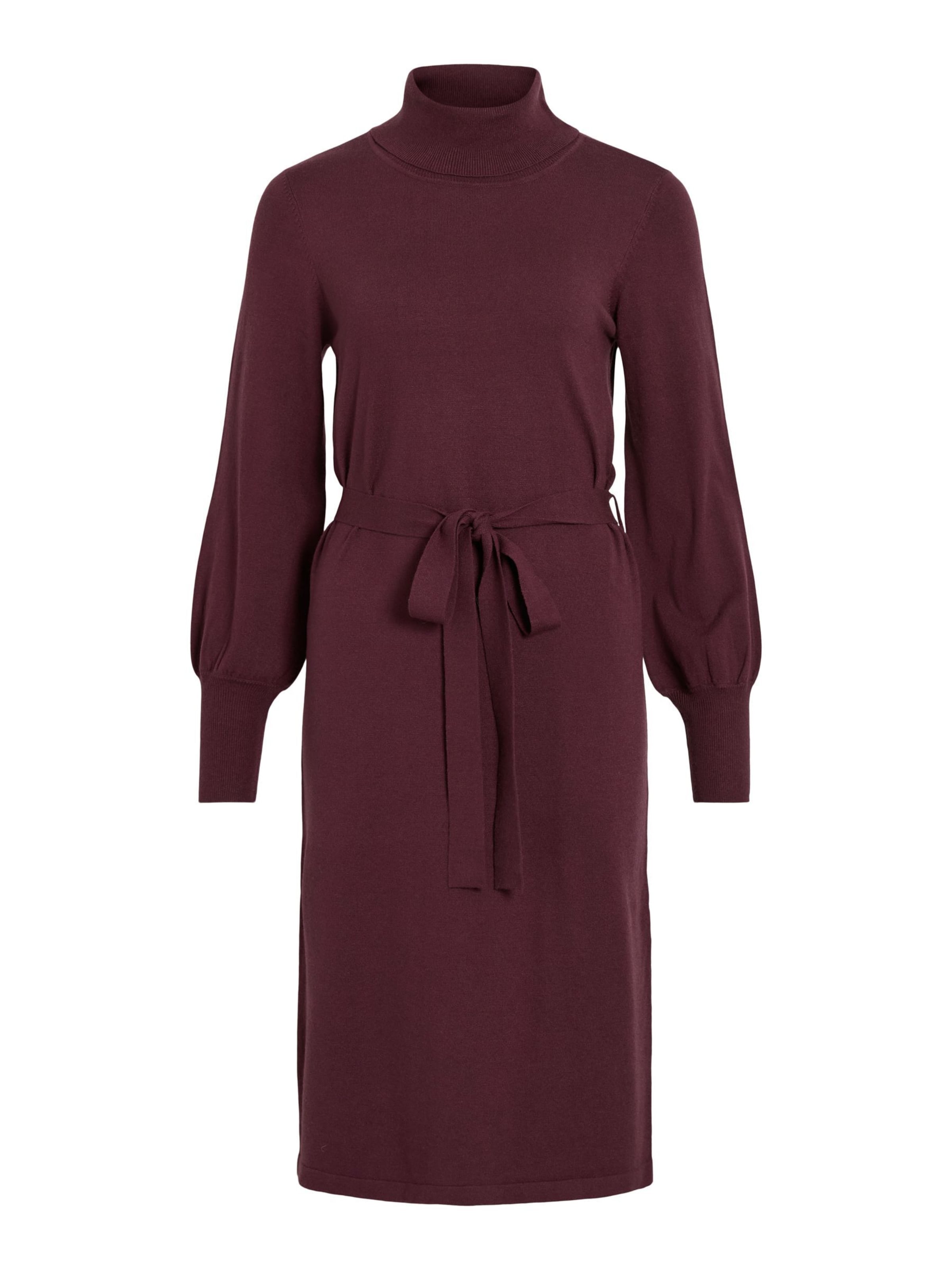 VILA Knit dress 'VIAMANDA' in Red: front