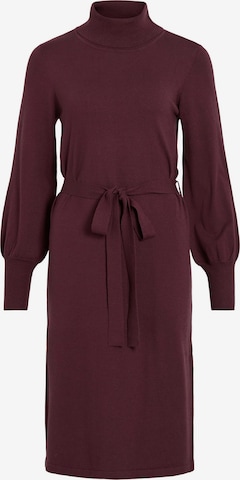 VILA Gebreide jurk 'VIAMANDA' in Rood: voorkant