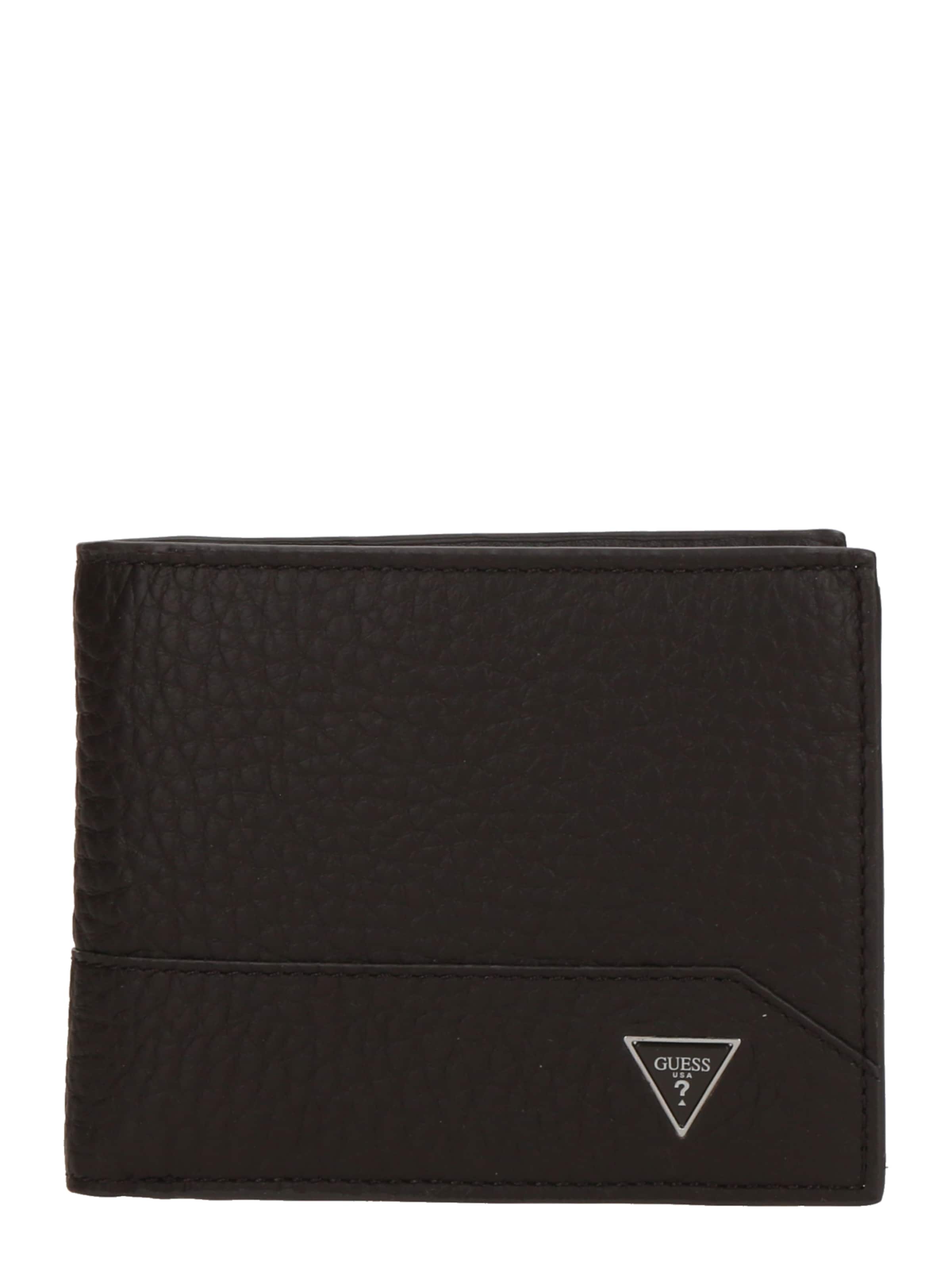 GUESS Portemonnaie 'BRCLN BLFLD W S FLT W COIN PKT' in Braun: Vorderseite