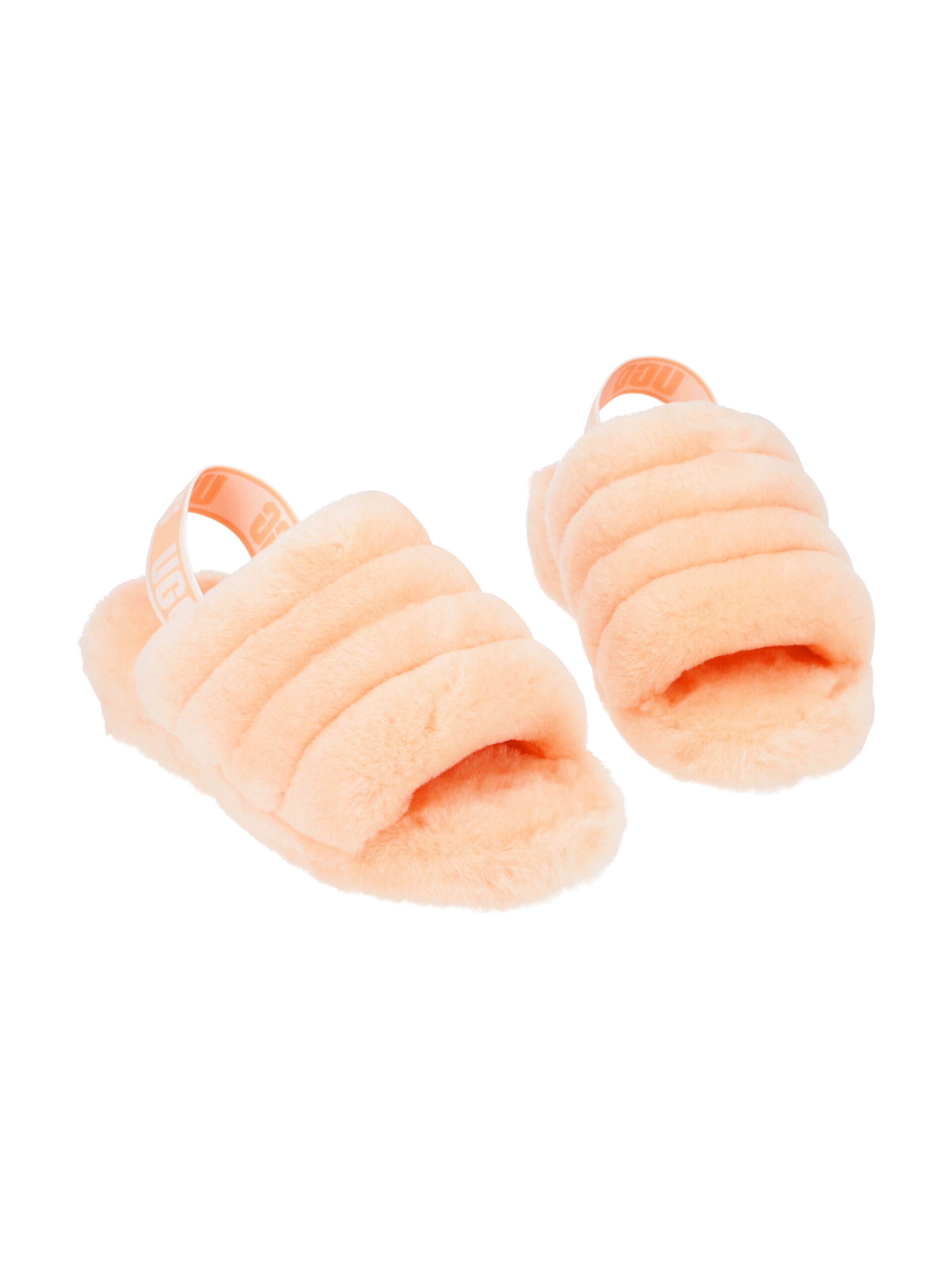 UGG Pantolette 'UGG Fluff Yeah Slide Hausschuhe rosa scallop' in Pink