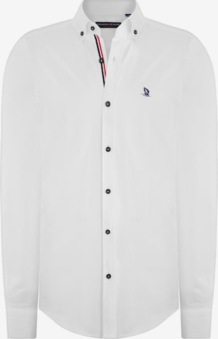 Giorgio di Mare - Regular Fit Camisa clássica em branco: frente