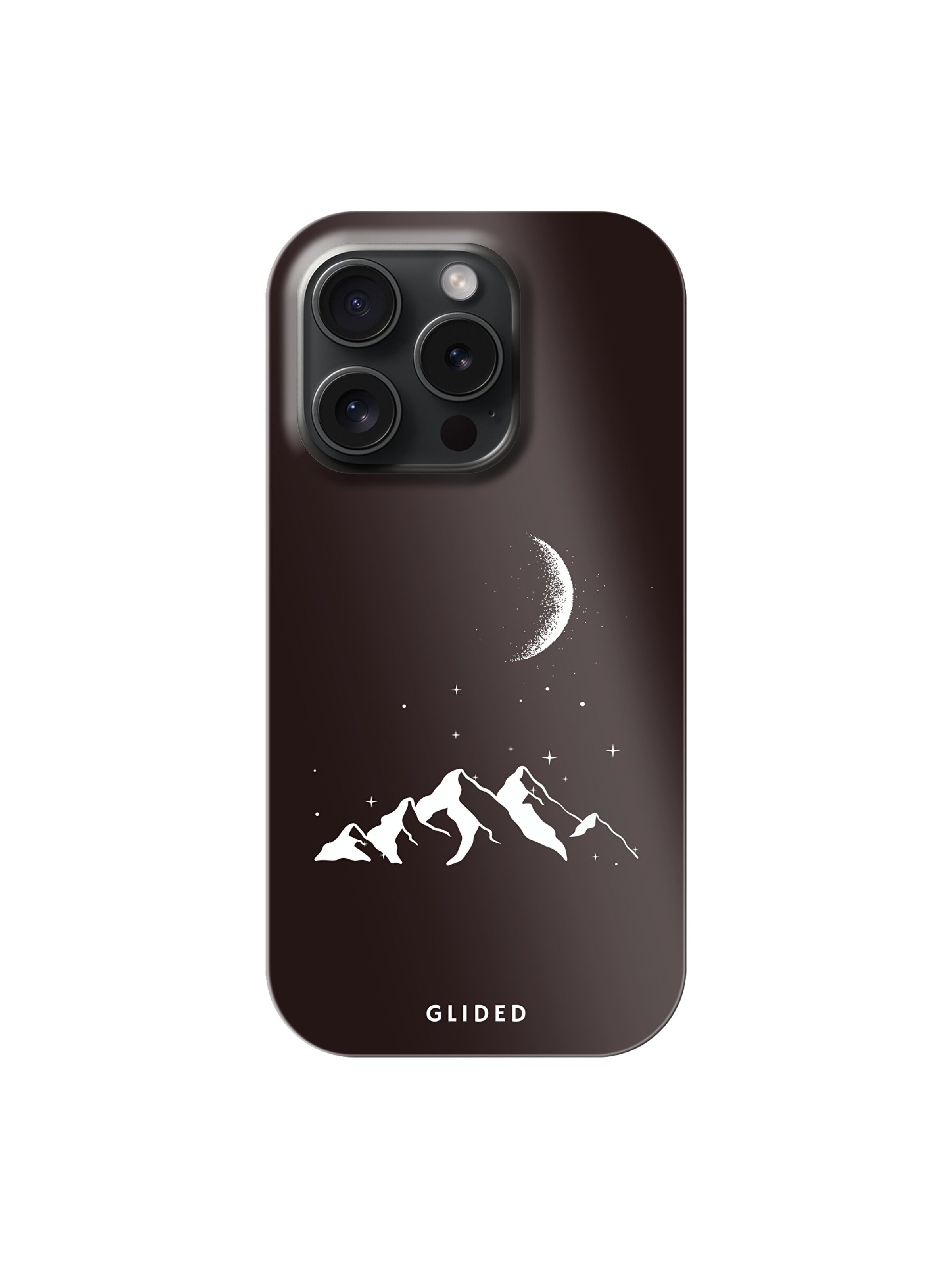 Glided Smartphonehülle 'Midnight Peaks Glided Handyhülle' in Schwarz: Vorderseite