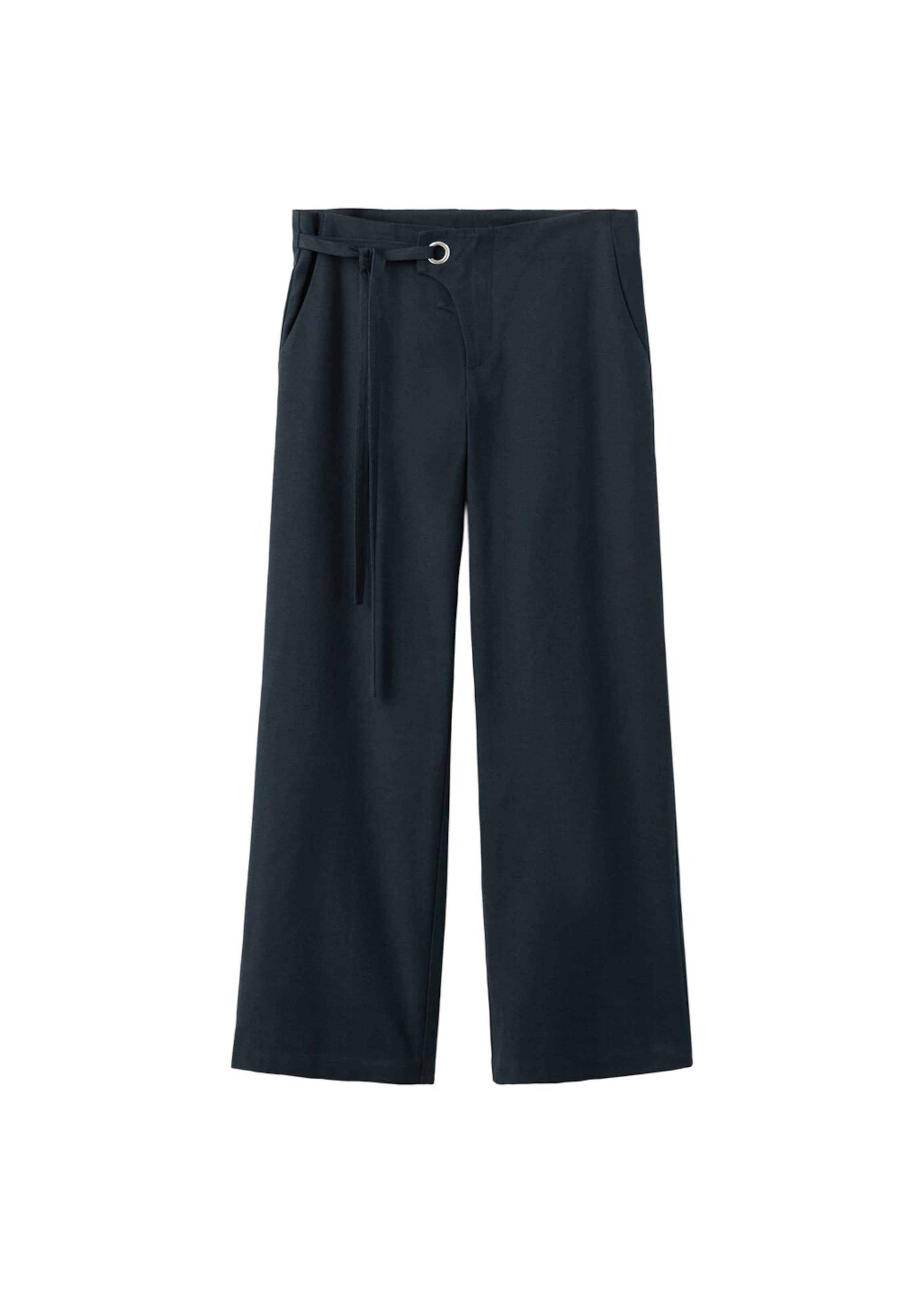 MANGO TEEN Wide leg Pants 'Inka' in Blue: front