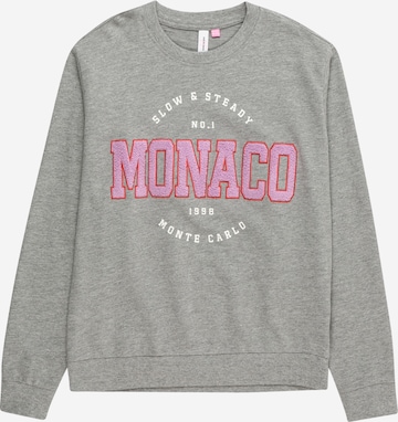 Vero Moda Girl Sweatshirt 'OCTAVIA' in Grijs: voorkant