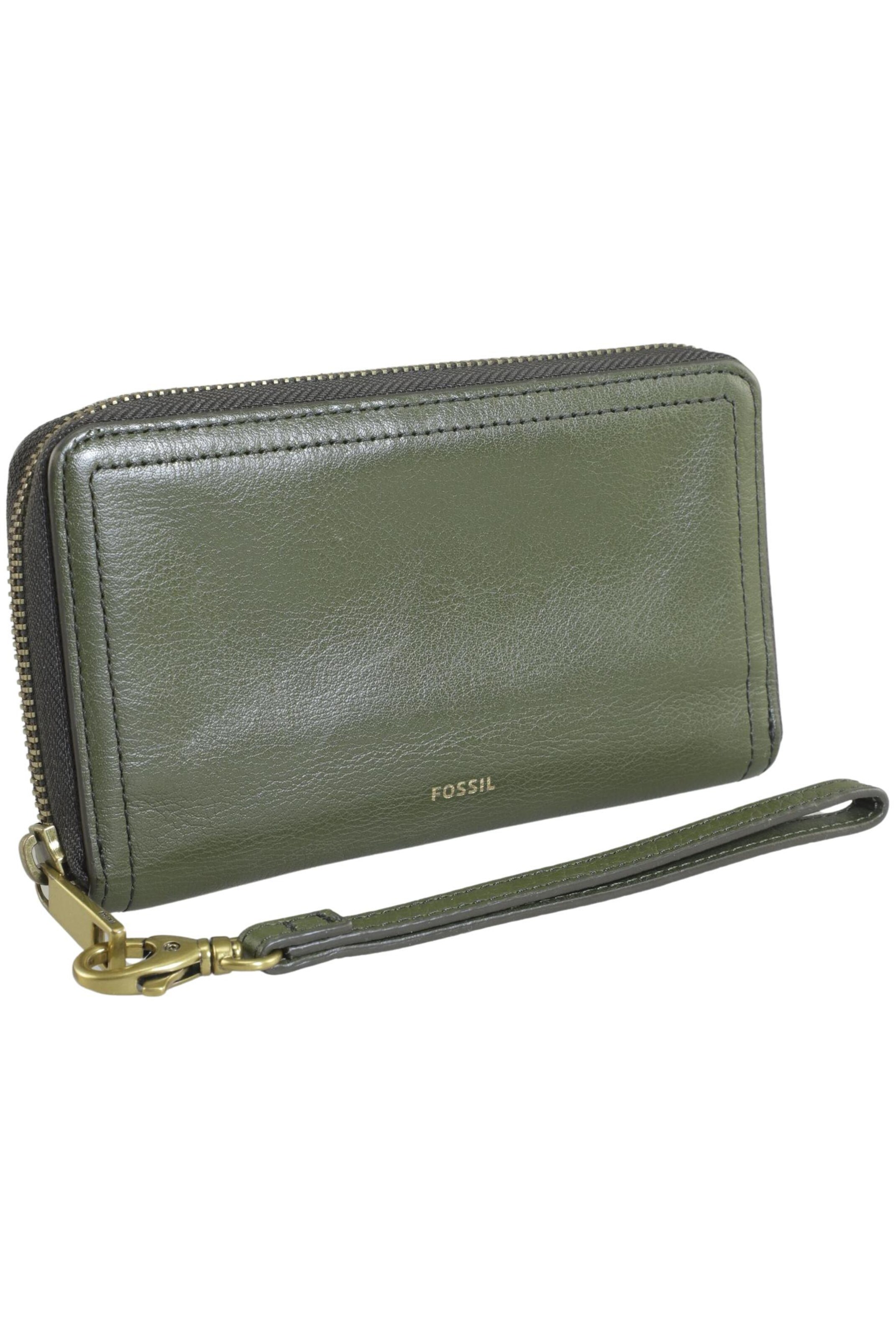 FOSSIL Small Leather Goods in One size in Green: front