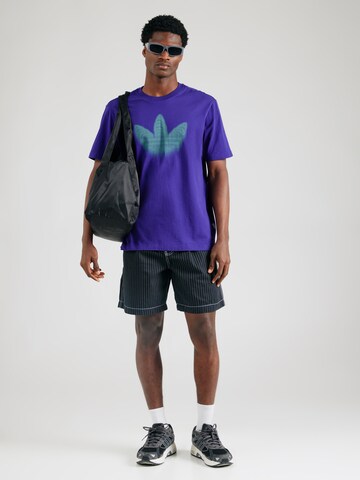 ADIDAS ORIGINALS Μπλουζάκι 'Skeleton Trefoil' σε λιλά